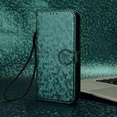 Funda de Cuero Cartera con Soporte Carcasa C02X para Huawei Honor X9 5G Verde