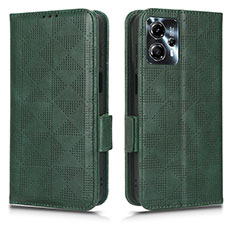 Funda de Cuero Cartera con Soporte Carcasa C02X para Motorola Moto G23 Verde