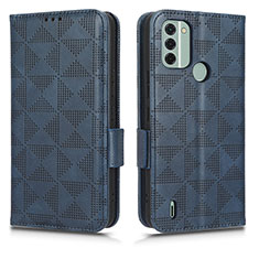 Funda de Cuero Cartera con Soporte Carcasa C02X para Nokia C31 Azul