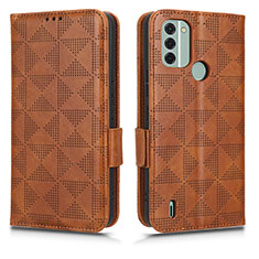 Funda de Cuero Cartera con Soporte Carcasa C02X para Nokia C31 Marron