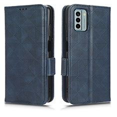 Funda de Cuero Cartera con Soporte Carcasa C02X para Nokia G22 Azul