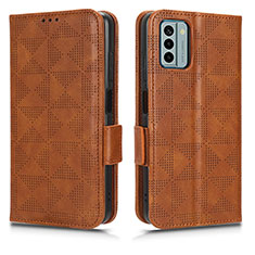 Funda de Cuero Cartera con Soporte Carcasa C02X para Nokia G22 Marron