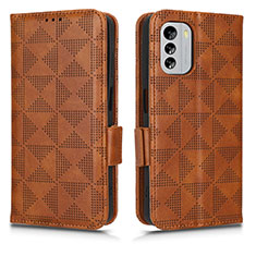 Funda de Cuero Cartera con Soporte Carcasa C02X para Nokia G60 5G Marron