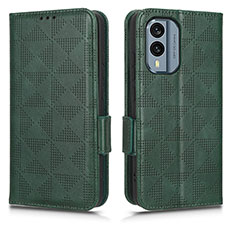 Funda de Cuero Cartera con Soporte Carcasa C02X para Nokia X30 5G Verde