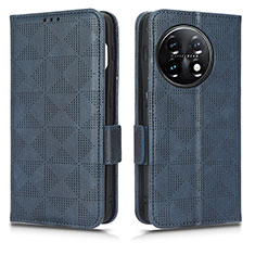 Funda de Cuero Cartera con Soporte Carcasa C02X para OnePlus 11 5G Azul