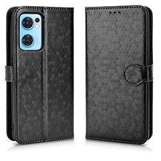 Funda de Cuero Cartera con Soporte Carcasa C02X para OnePlus Nord CE 2 5G Negro