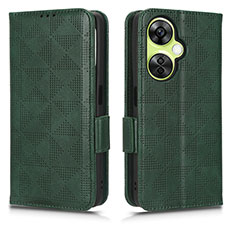 Funda de Cuero Cartera con Soporte Carcasa C02X para OnePlus Nord CE 3 5G Verde