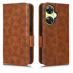 Funda de Cuero Cartera con Soporte Carcasa C02X para OnePlus Nord CE 3 Lite 5G Marron