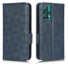 Funda de Cuero Cartera con Soporte Carcasa C02X para Realme 9 5G Azul