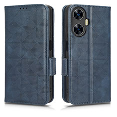 Funda de Cuero Cartera con Soporte Carcasa C02X para Realme C55 Azul