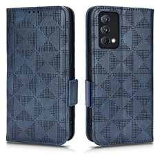 Funda de Cuero Cartera con Soporte Carcasa C02X para Realme GT Master 5G Azul