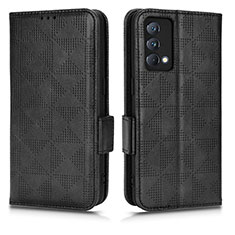 Funda de Cuero Cartera con Soporte Carcasa C02X para Realme GT Master 5G Negro