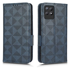 Funda de Cuero Cartera con Soporte Carcasa C02X para Realme Narzo 50 4G Azul