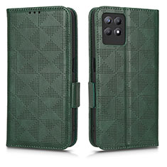 Funda de Cuero Cartera con Soporte Carcasa C02X para Realme Narzo 50 4G Verde