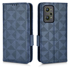 Funda de Cuero Cartera con Soporte Carcasa C02X para Realme Q5 Pro 5G Azul