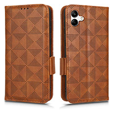 Funda de Cuero Cartera con Soporte Carcasa C02X para Samsung Galaxy A04E Marron