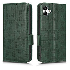 Funda de Cuero Cartera con Soporte Carcasa C02X para Samsung Galaxy A05 Verde