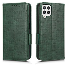 Funda de Cuero Cartera con Soporte Carcasa C02X para Samsung Galaxy A12 5G Verde