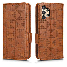 Funda de Cuero Cartera con Soporte Carcasa C02X para Samsung Galaxy A13 4G Marron