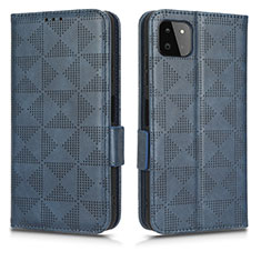 Funda de Cuero Cartera con Soporte Carcasa C02X para Samsung Galaxy A22 5G Azul