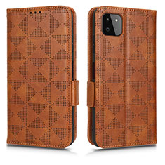 Funda de Cuero Cartera con Soporte Carcasa C02X para Samsung Galaxy A22 5G Marron