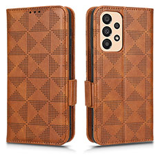 Funda de Cuero Cartera con Soporte Carcasa C02X para Samsung Galaxy A23 4G Marron