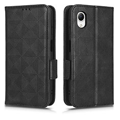 Funda de Cuero Cartera con Soporte Carcasa C02X para Samsung Galaxy A23 5G SC-56C Negro