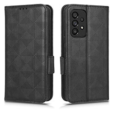 Funda de Cuero Cartera con Soporte Carcasa C02X para Samsung Galaxy A53 5G Negro