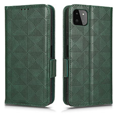 Funda de Cuero Cartera con Soporte Carcasa C02X para Samsung Galaxy F42 5G Verde