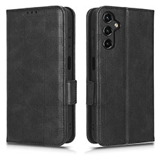 Funda de Cuero Cartera con Soporte Carcasa C02X para Samsung Galaxy Jump3 5G Negro