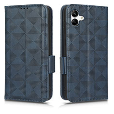 Funda de Cuero Cartera con Soporte Carcasa C02X para Samsung Galaxy M04 Azul