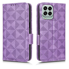 Funda de Cuero Cartera con Soporte Carcasa C02X para Samsung Galaxy M33 5G Morado