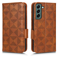 Funda de Cuero Cartera con Soporte Carcasa C02X para Samsung Galaxy S23 5G Marron