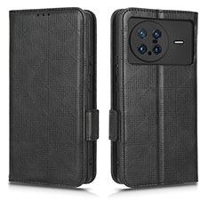 Funda de Cuero Cartera con Soporte Carcasa C02X para Vivo X Note Negro