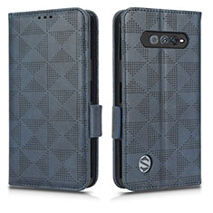 Funda de Cuero Cartera con Soporte Carcasa C02X para Xiaomi Black Shark 4S Pro 5G Azul