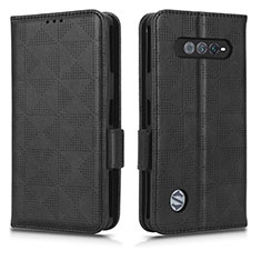 Funda de Cuero Cartera con Soporte Carcasa C02X para Xiaomi Black Shark 5 RS 5G Negro