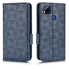 Funda de Cuero Cartera con Soporte Carcasa C02X para Xiaomi POCO C31 Azul