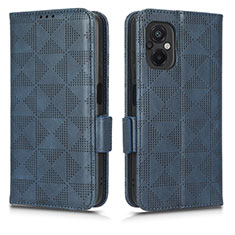 Funda de Cuero Cartera con Soporte Carcasa C02X para Xiaomi Poco M5 4G Azul