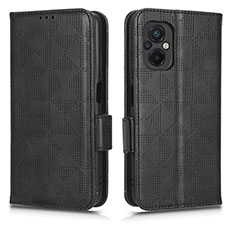 Funda de Cuero Cartera con Soporte Carcasa C02X para Xiaomi Poco M5 4G Negro