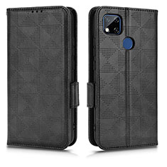 Funda de Cuero Cartera con Soporte Carcasa C02X para Xiaomi Redmi 9 Activ Negro