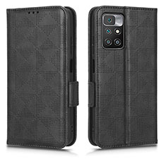 Funda de Cuero Cartera con Soporte Carcasa C02X para Xiaomi Redmi Note 11 Pro+ Plus 5G Negro