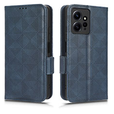 Funda de Cuero Cartera con Soporte Carcasa C02X para Xiaomi Redmi Note 12 4G Azul