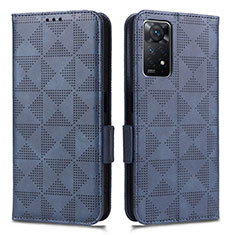 Funda de Cuero Cartera con Soporte Carcasa C02X para Xiaomi Redmi Note 12 Pro 4G Azul