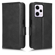 Funda de Cuero Cartera con Soporte Carcasa C02X para Xiaomi Redmi Note 12 Pro 5G Negro