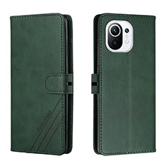 Funda de Cuero Cartera con Soporte Carcasa C03 para Xiaomi Mi 11 Lite 5G NE Verde