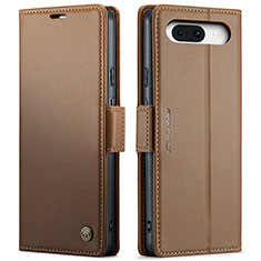 Funda de Cuero Cartera con Soporte Carcasa C03S para Google Pixel 8a 5G Marron