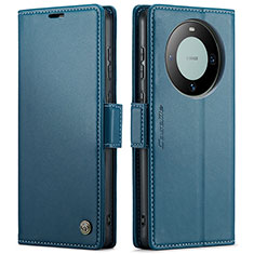 Funda de Cuero Cartera con Soporte Carcasa C03S para Huawei Mate 60 Azul