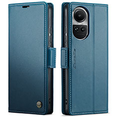 Funda de Cuero Cartera con Soporte Carcasa C03S para Oppo Reno10 Pro 5G Azul