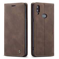 Funda de Cuero Cartera con Soporte Carcasa C03S para Samsung Galaxy M01s Marron