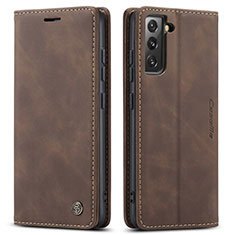 Funda de Cuero Cartera con Soporte Carcasa C03S para Samsung Galaxy S24 Plus 5G Marron